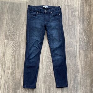 PAIGE - Low Rise Verdugo Crop Jeans in Dark Wash - Size 27